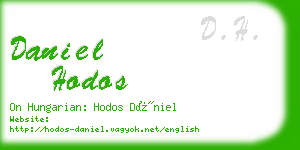 daniel hodos business card